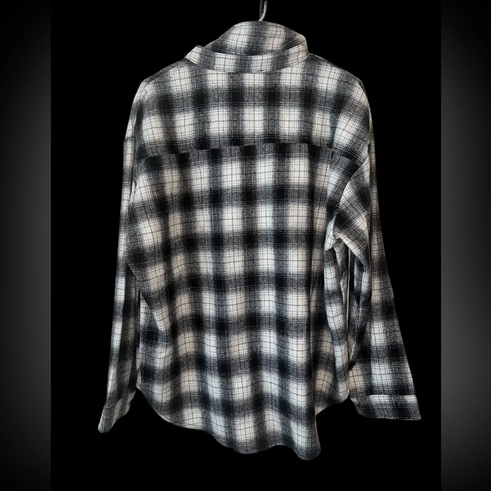 Pink Lily Good Timing Black Plaid Shacket - Picture 9 of 10